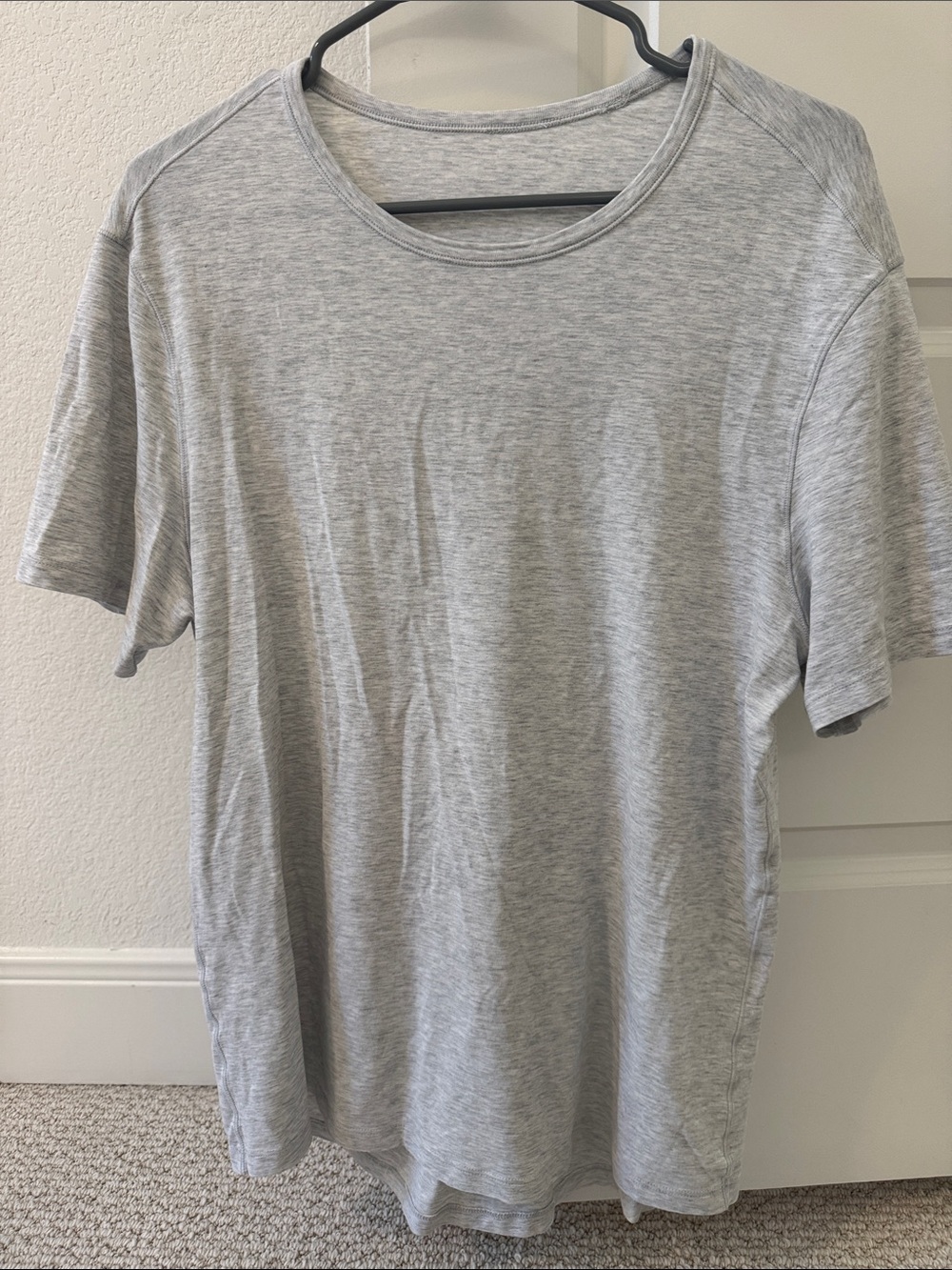 Men's Lululemon Heather Gray Short-Sleeve Crewneck T-Shirt